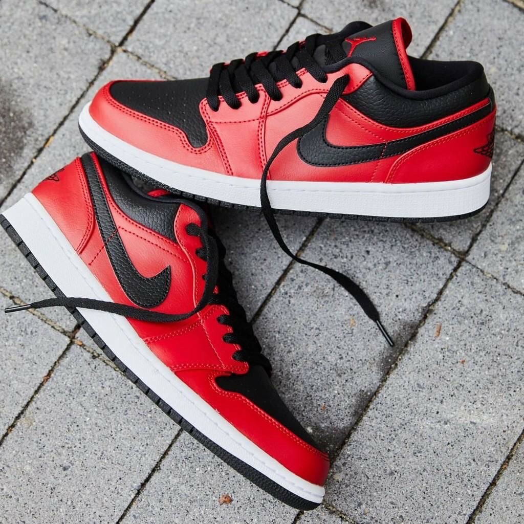 Air Jordan 1 low ( red and black )