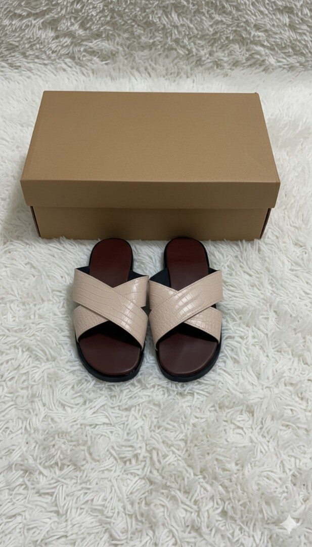 Sandales élégantes en cuir pour homme