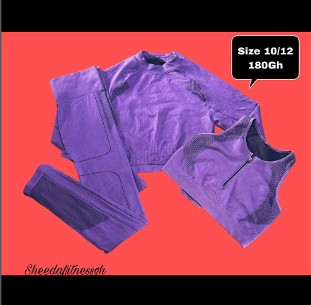top and leggings lilac