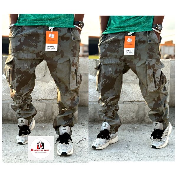 Pantalon Cargo Camouflage Homme