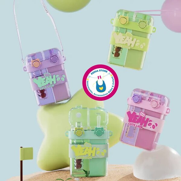 Gourde à double compartiments