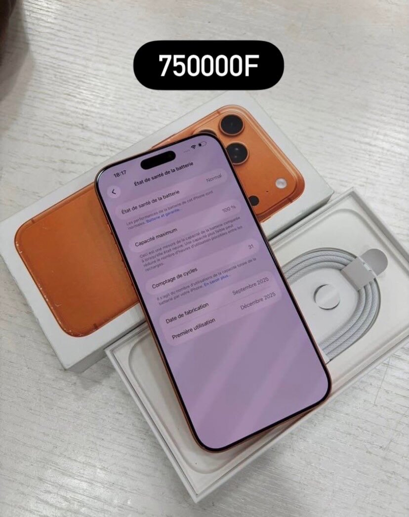 Smartphone moderne orange