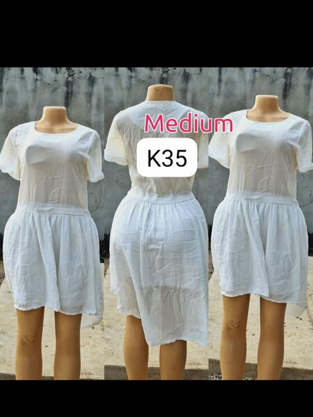 Beautiful and high quality women's dress white