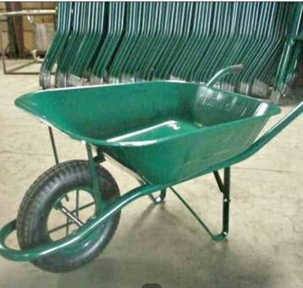 Brouette Verte Solide