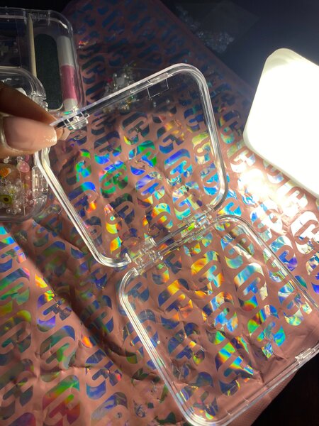 Boîte de rangement transparente