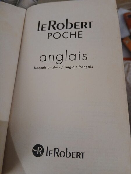Dictionnaire Le Robert Anglais