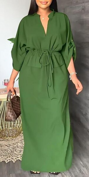Robe Maxi jaune or Élégante