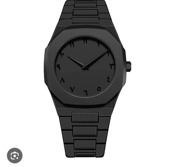 Montre Noire Minimaliste