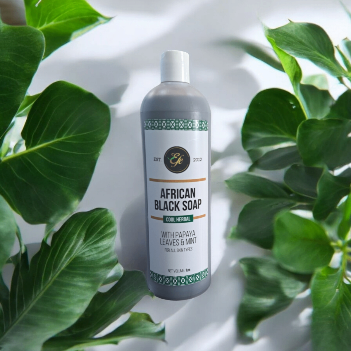 Cool Herbal African Black Soap Bath Gel 1.2 Ltrs