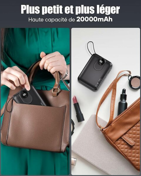 Chargeur Portable 20000mAh Compact