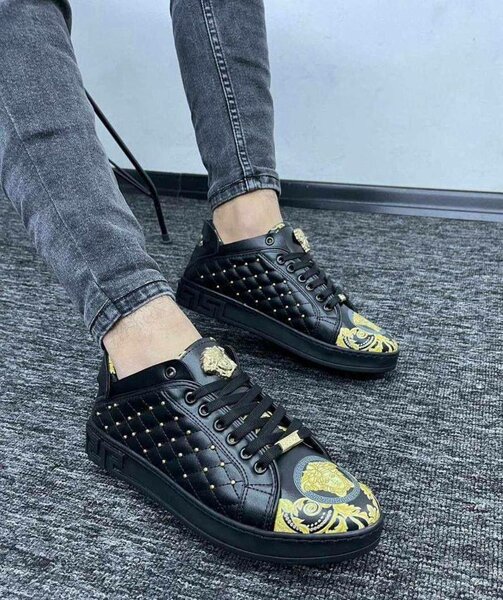 Sneakers élégantes en cuir noir