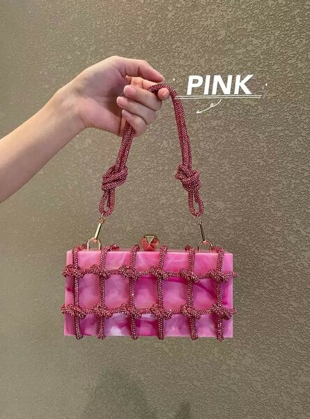 Sac à main en résine colorée