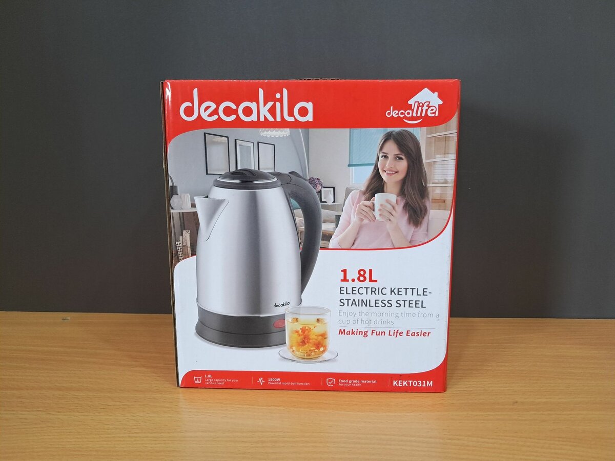 DECAKILA 1.8L ELECTRIC KETTLE STAINLESS STEEL