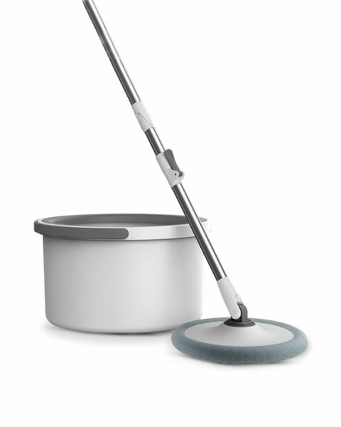360° ROTATING 2-IN-1 SQUEEZE & DRY FLOOR FLAT MOP WITH BUCKT