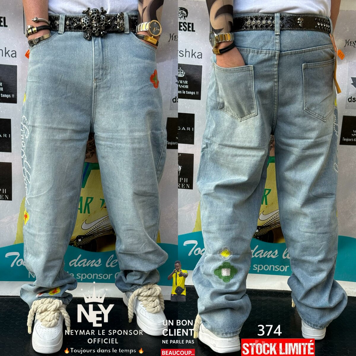 Jean baggy tendance homme