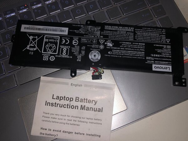 Lenovo laptop battery model: L16M2PB1