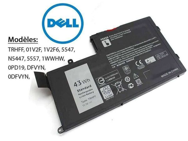 Batterie Dell 43Wh
