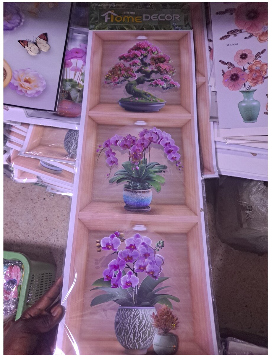 Six lots Autocollant pour décoration de maison en forme de c