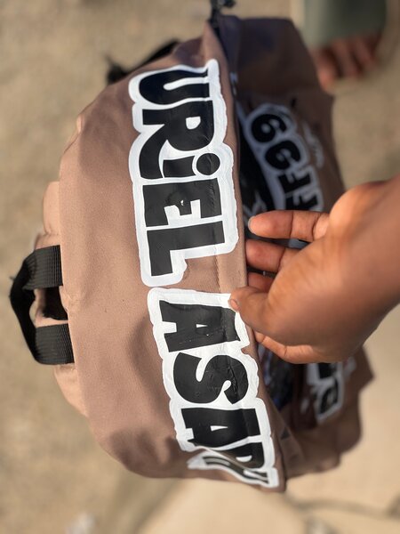 Sac à dos tendance avec patchs