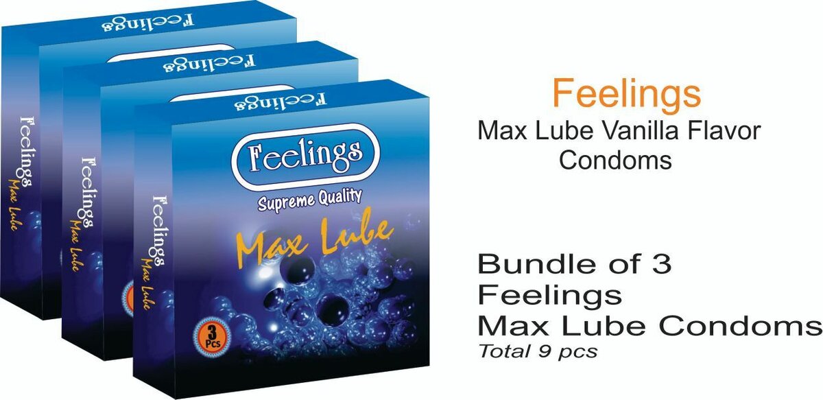 Feelings Max Lube Vanilla Condoms