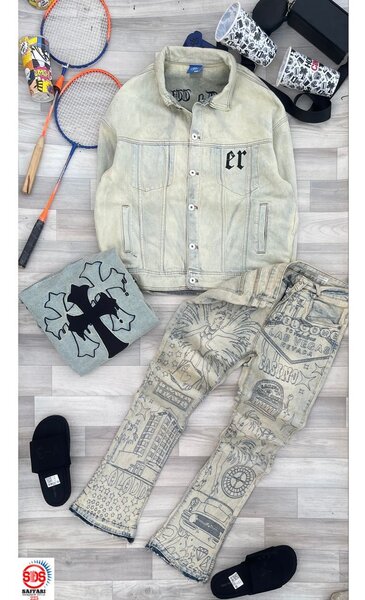 Veste en denim tendance unisexe