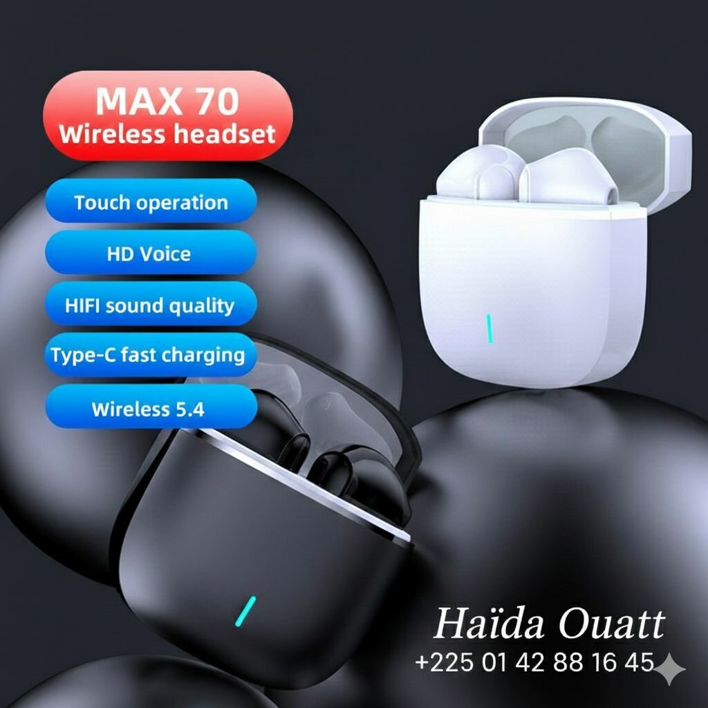 Écouteurs sans fil MAX 70