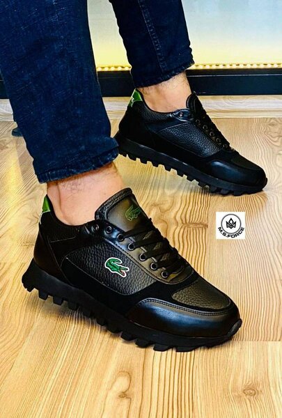 Chaussures de sport en cuir homme