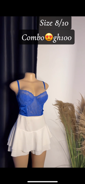 Corset dress and skirt