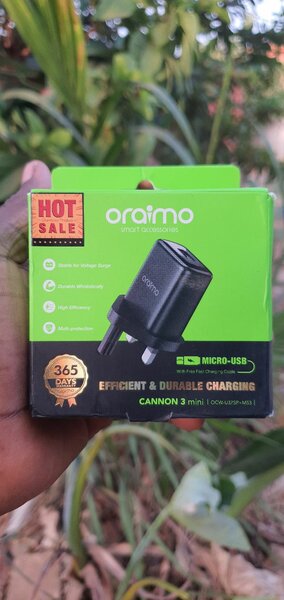 Quality Oraimo andriod (USB A) Charger complete