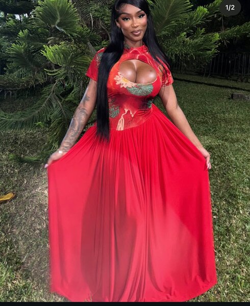 Robe asymétrique élégante