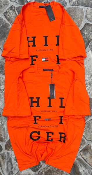 T-shirt orange Hilfiger