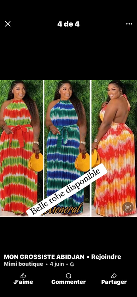 Robe maxi été fluide femme