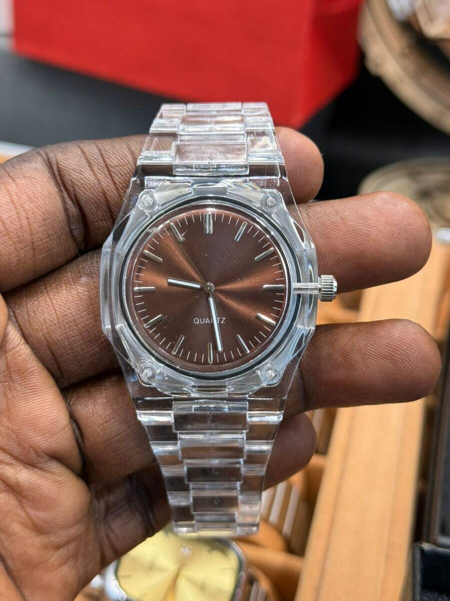 Montre Quartz Bracelet Transparent