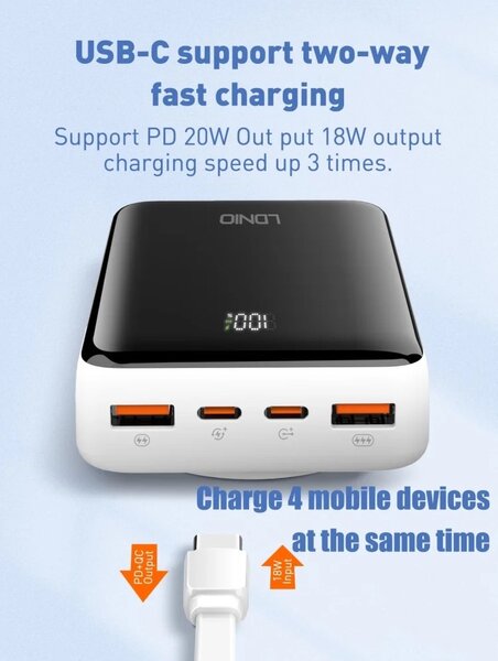 LDNIO PQ18 Original Universal Magnetic Charging 15W 2000mah