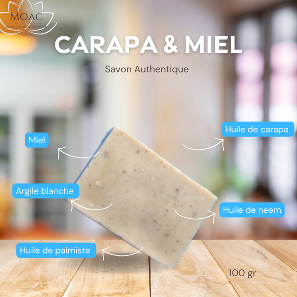 Savon naturel Carapa & Miel