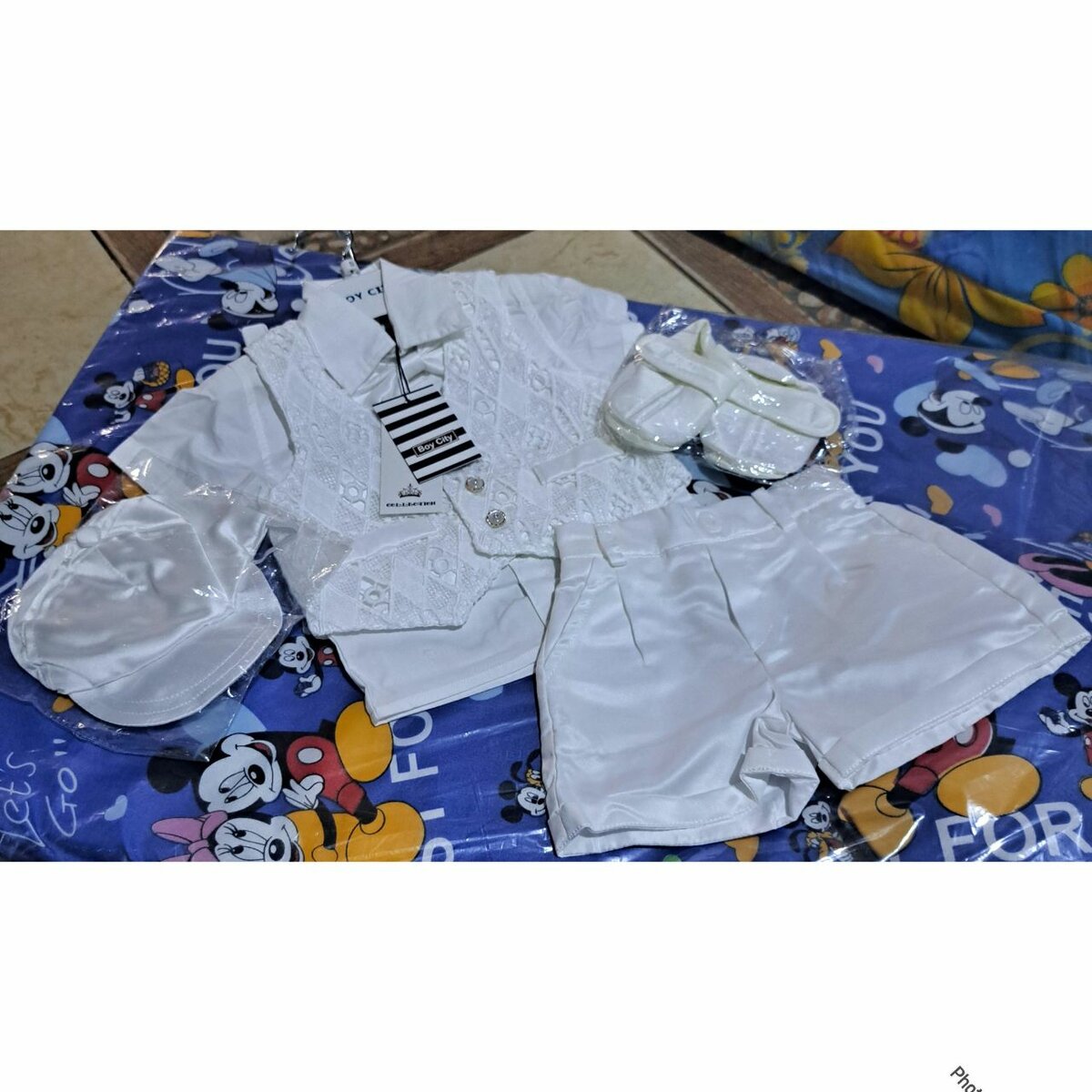 Baby boy christening cloth