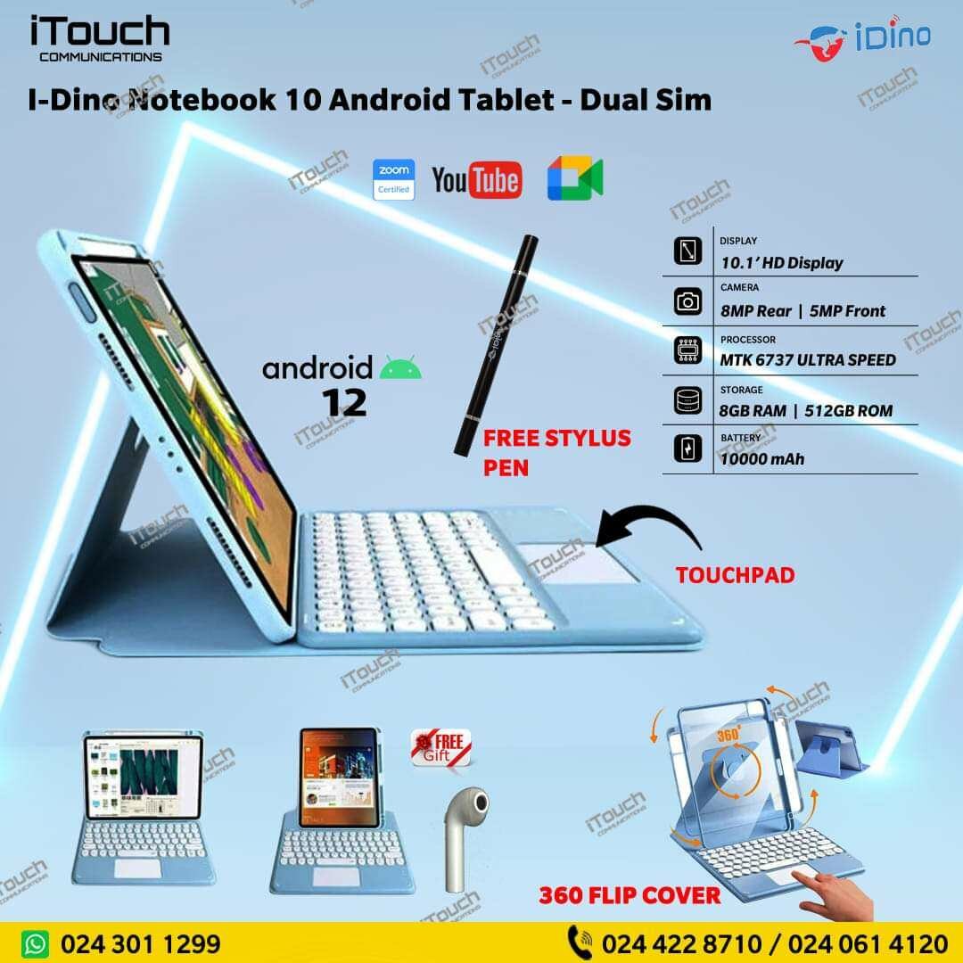 Idino notebook 10 10.1 inches Tablet with keyboard