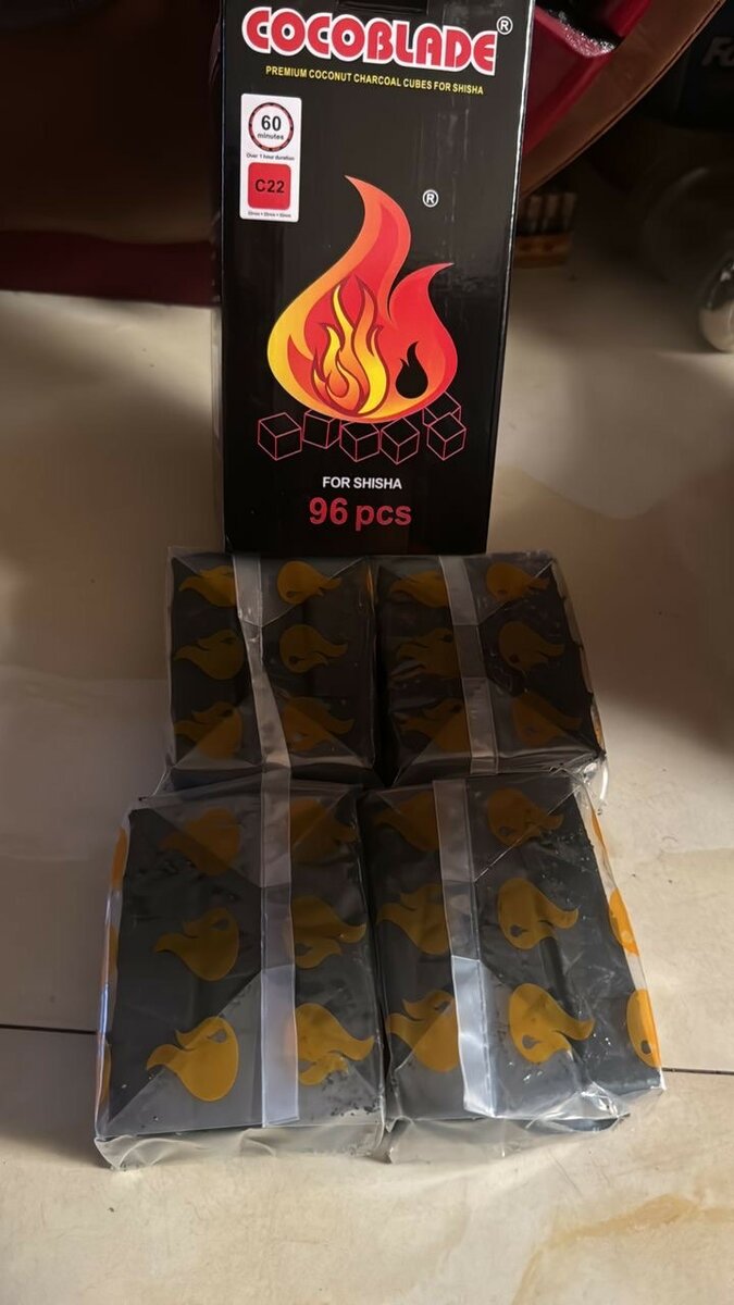 Burning Hard Charcoal ( Shisha coal )