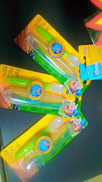 Baby fruit feeders and silicon spoons