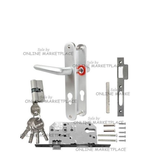 Généric poignée de porte + serrures encastrées avec 5 clés