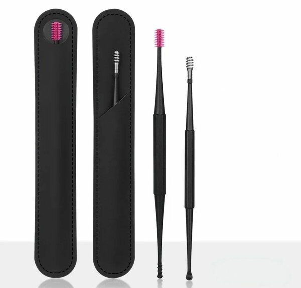 NETTOYEUR D'OREILLES À DOUBLE TÊTE (DEUX PIÈCES)