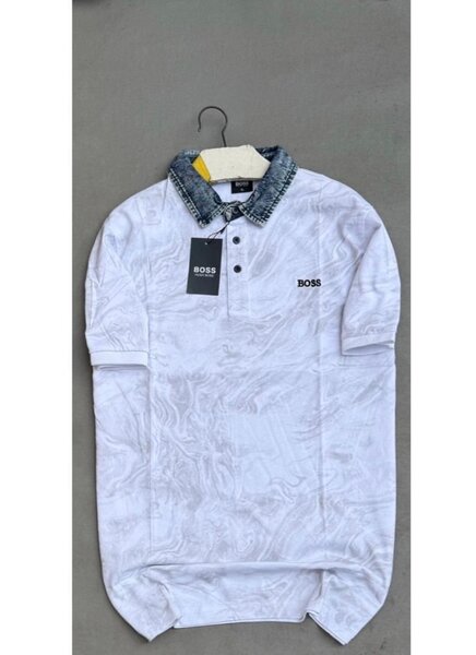 Polo BOSS à col en jean élégant