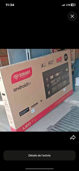 Téléviseur LED Smart Android TV