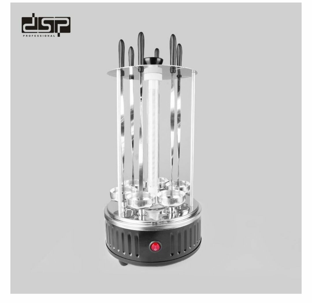 6 POLE STAINLESS STEEL ELECTRIC AUTOMATIC ROTATING BARBECUE