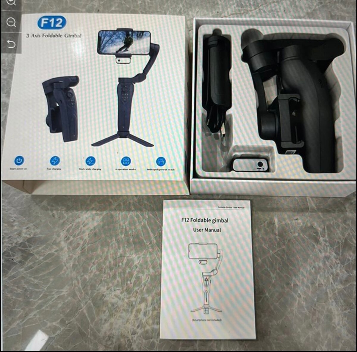 Professionnel ai suivi de visage stable nacelle pliable avec