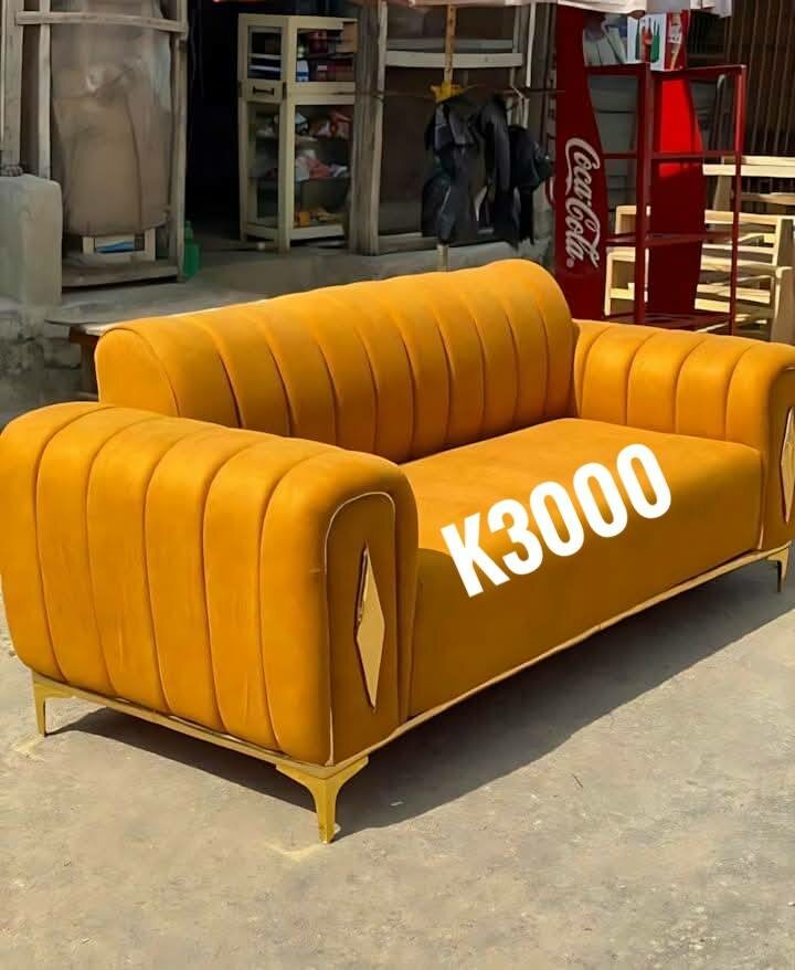 Beautiful and comfortable sofa orange