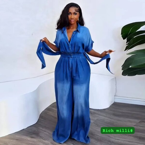 Combinaison élégante en jean