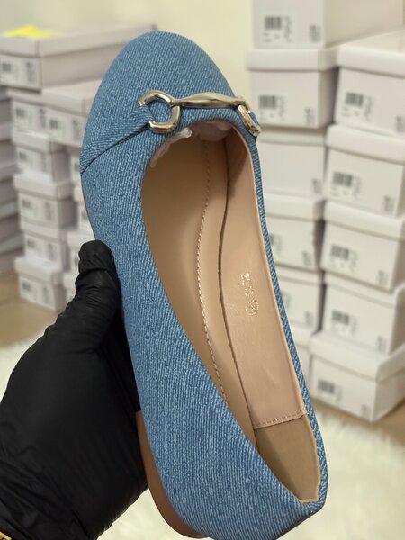 Ballerines élégantes en denim