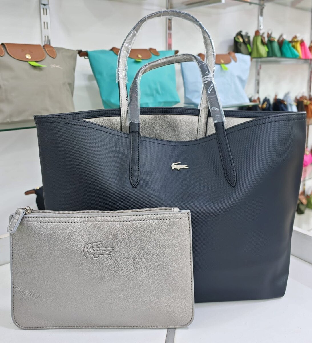 Sac cabas Lacoste avec pochette