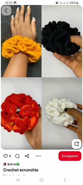 Chouchou Crochette Élégant